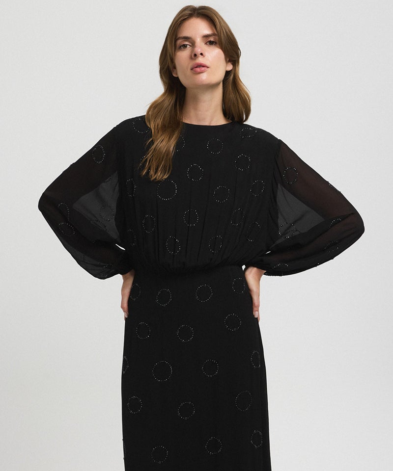 Ipekyol Embellished Chiffon Dress - Image 3